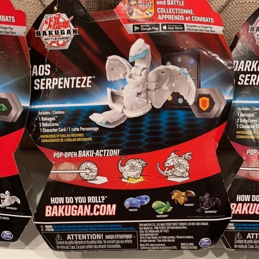 Lot of 3 Bakugan Brawlers Battle Planet NIP